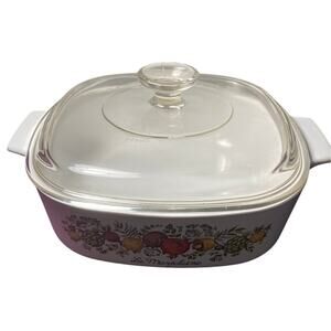 Corning Ware A 2 B Spice of Life Casserole Dish with lid
